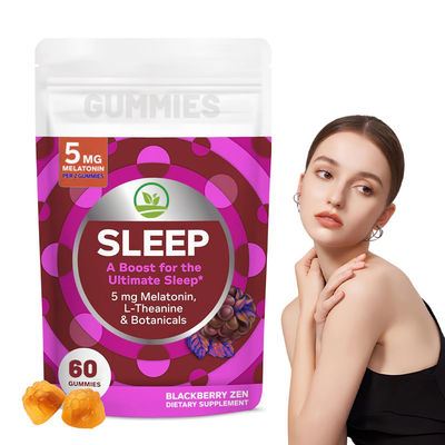 Good price 60gummies / Bottle Melatonin Sleep Vitamin Gummies , Natural Melatonin Sleep Aid Supplemnt online