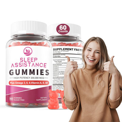 Customized Volume Natural Sleep Vitamin Gummies Sugar Free With Chamomile L-Theanine