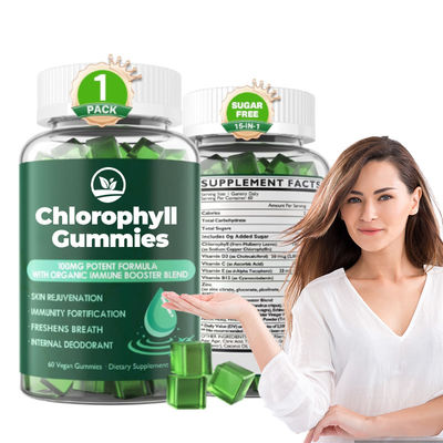 Good price Custom Brand Sodium Copper Chlorophyllin Gummy Vitamins For Energy Booster online