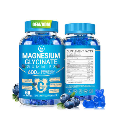 Good price Magnesium Glycinate Gummies Calm Relaxation Brain for Adults Healthy Bedtime Sleep Candy online