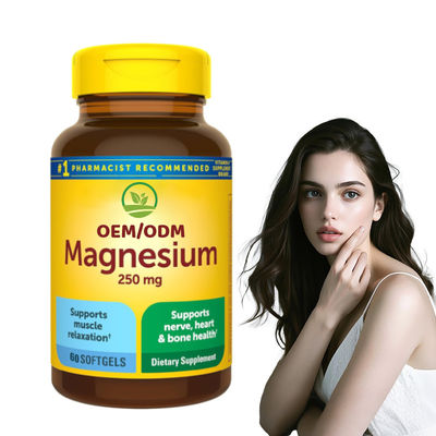 Good price OEM Supplements Magnesium Capsules Supports Muscle Relaxation Nerve Function Heart Health online