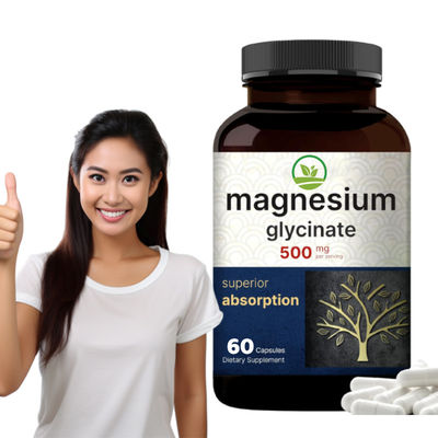 Private Label Magnesium Capsules OEM Supplements for Muscle Relaxation Heart Health Support