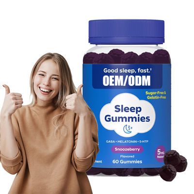 Wholesaler Gluten Free Vegan Sleep Melatonin Gummies For Stay Asleep Longer 