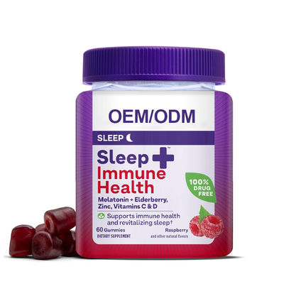 Sleep Melatonin Gummies With Vitamins C , Deep And Uninterrupted Sleep Gummies OEM