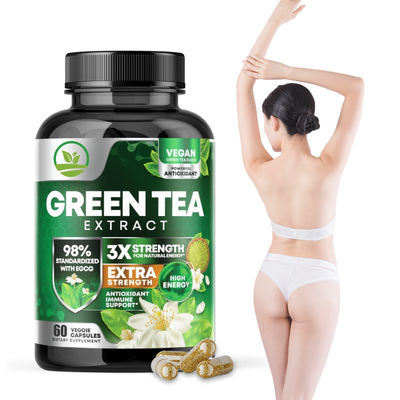 Natural Slimming Green Tea Capsule for Fat Burner OEM Weight Loss Supplements 