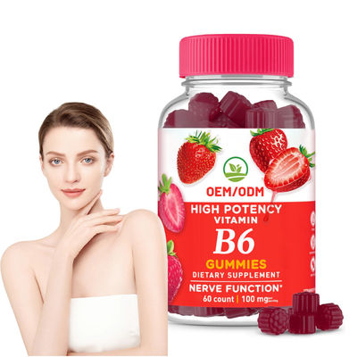 Good price Premium Vitamin B6 Gummies OEM Supplements Nervous System Hormone Balance online