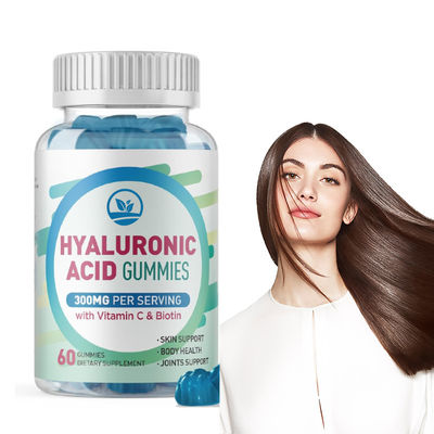 Good price Hyaluronic Acid Gummies Hydrate Skin Boost Moisture Reduce Wrinkles Natural Formula Gluten Free online