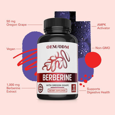 Good price OEM Brand Berberine Capsules Weight Loss Regulate Blood Sugar Clinically Proven Formula online