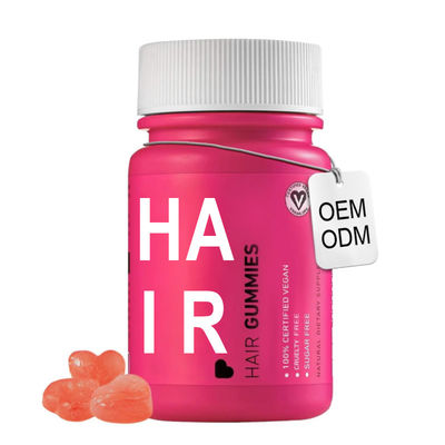 Good price Custom Brand Biotin Gummies For Hair Healthy Growth , OEM Hair Growth Gummies online