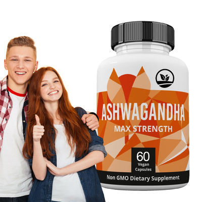 Good price Pure Plant Based Vegan Ashwagandha Capsules Stress Relief Energy Boost OEM Brand online