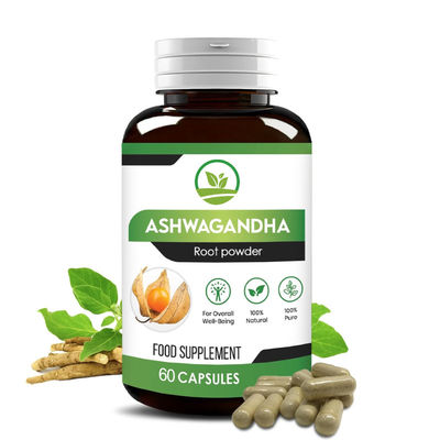 Good price Natural Indian Ashwagandha Root Capsules Immune Boost Energy Supplement for Wellness online