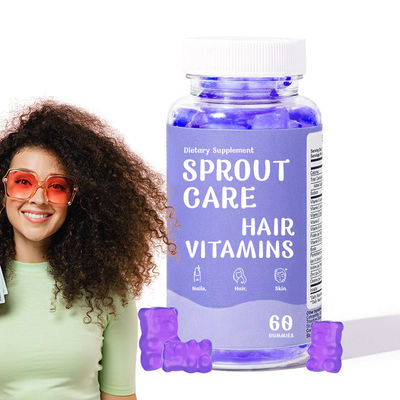 Wholesale Service Hair Growth Vitamins Biotin Gummies for Hair Nutrients - Glowing Skin Hydration