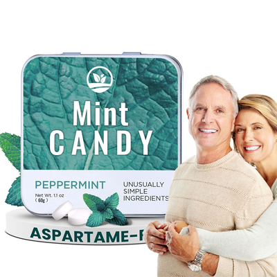 Sugar Free Mint Candy with 24 Months Shelf-Life and 60 pcs/Box for Energy Boost