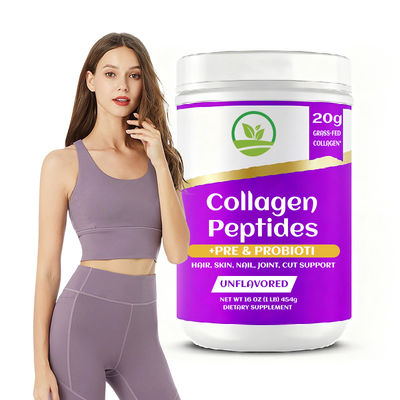 Bột Collagen Peptide Nhãn Hiệu Riêng OEM, Bột Biotin Hỗ Trợ Sức Khỏe Tóc, Da, Móng, Bột Collagen, Thực Phẩm Bổ Sung Thảo Dược